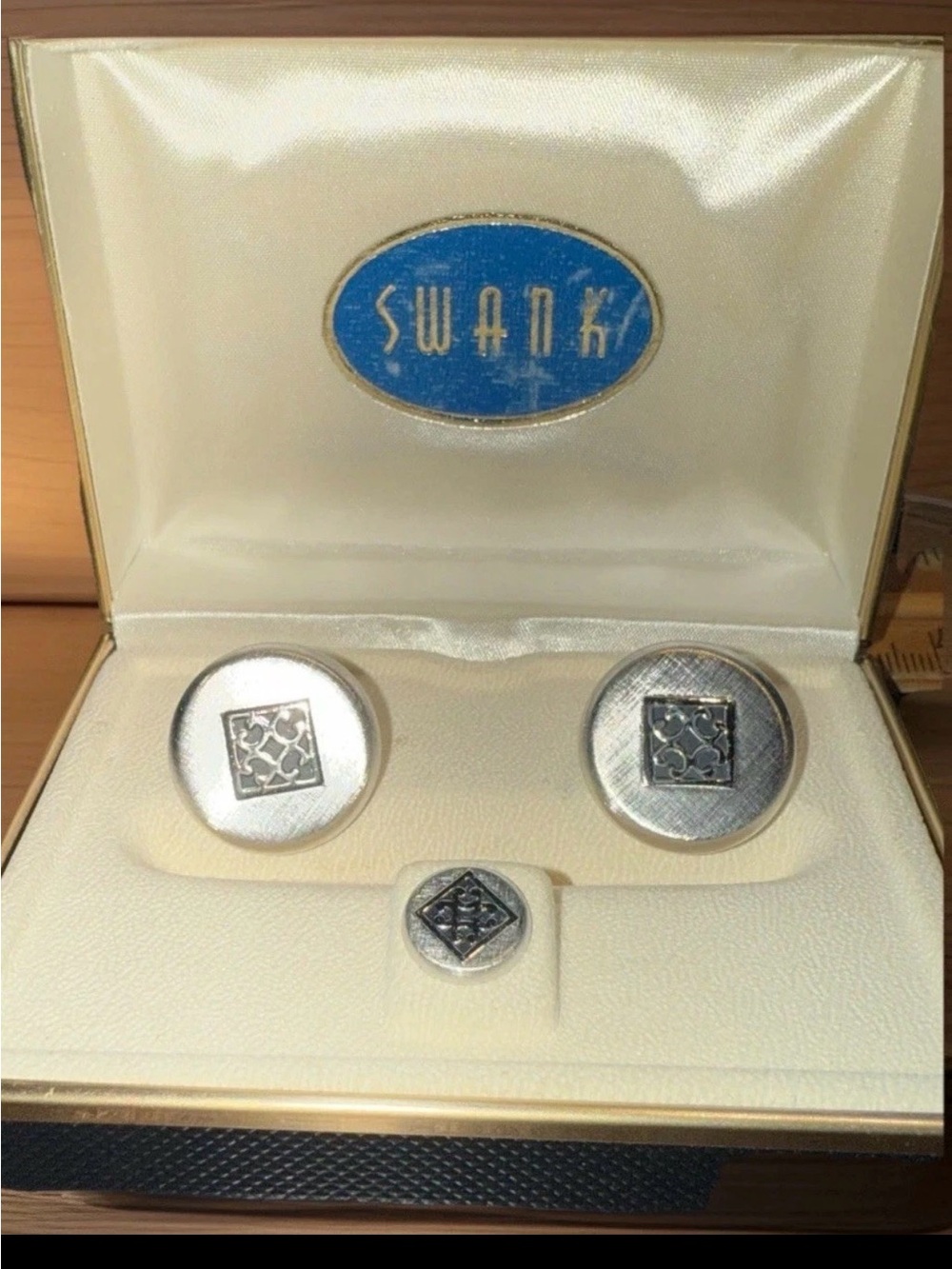 Retro Swank cufflinks and tie pin set classic & timeless accessories